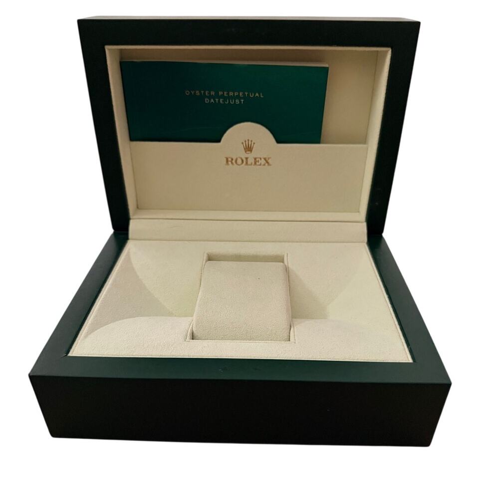 Rolex Green Wave Presentation Watch Box Storage Case - Picture 9 of 9